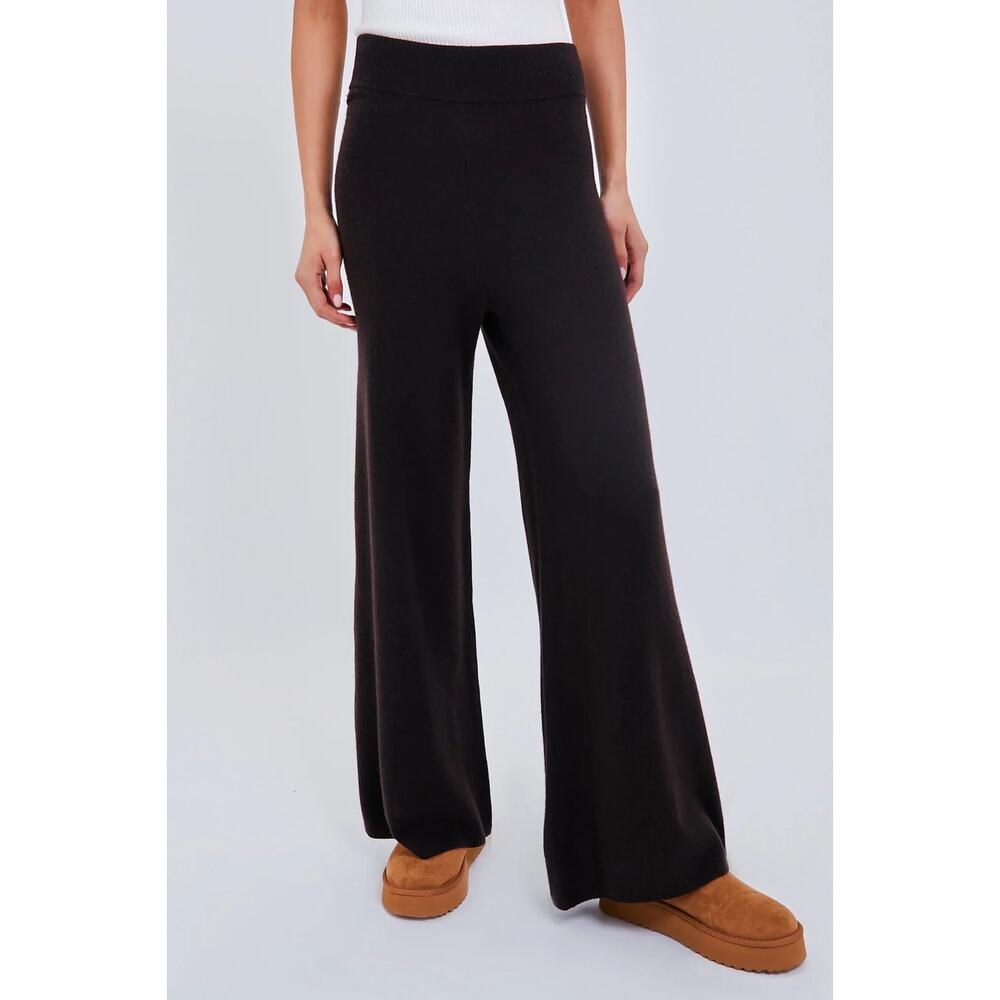LESET Brown Chocolate Zoe Wide Leg Pants sz S